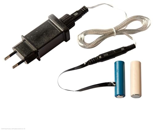 Hellum Batterie Adapter 2x AA für Batteriefach 2x AA, ersetzt Batterien AA im Batteriefach, Batterieadapter 3V mit 1,8 m transparenter Zuleitung, AA Netzteil Adapter für AA Batterien, für innen 150810
