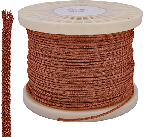Recambo Kupfer Kabel geflochten - Draht mit 24 Litzen/Strängen - Durchmesser 2mm - Lautsprecher Subwoofer Membran Reparatur - Voice coil wire - 1 Meter