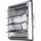 Grille ventilation 125mm Inox à Lames Mobiles - Filet Anti Insectes - Résistante Intempéries - Grille Aération Anti-Retour Automatique - Hotte/Extracteur/VMC - Intérieur/Extérieur - 185x185mm - DOMUX
