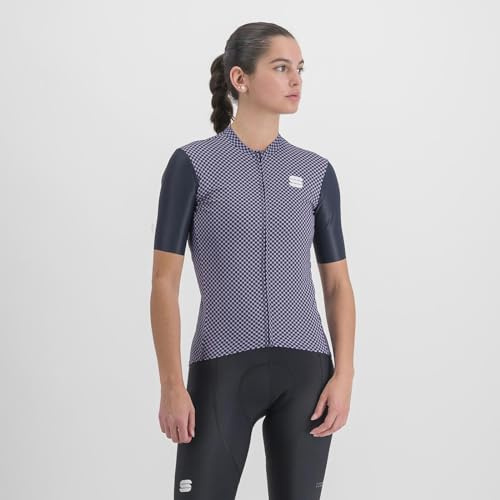 Sportful 1123025-456 Checkmate W JRS Damen Sweatshirt Galaxy Blue CHALCK Violet L