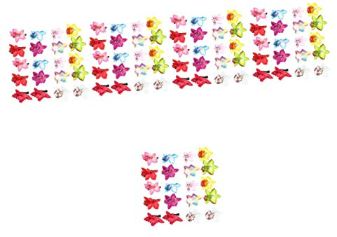 FOMIYES 5 Sets Hawaii-orchideen-blumen-haarspange Für Frauen Elegantes Blumen-haar-accessoire Haarspange Für Mädchen 20 Stück * 5