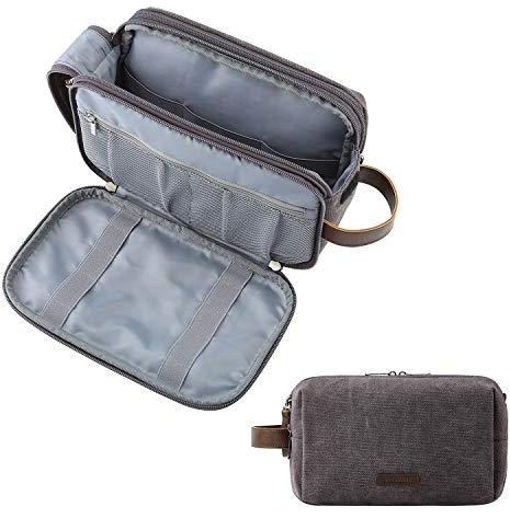 BAGSMART Trousse de Toilette Homme Voyage Accessoires Grande Trousse Toilette Imperméable Trousse Maquillage Femme Sac de Toilette Organisateur