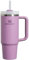 STANLEY Quencher H2.0 FlowState Vakuumisolierter Becher aus Edelstahl mit Deckel und Strohhalm für Wasser, Eistee oder Kaffee, Smoothie und mehr, Flieder, 850 ml