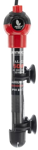 VIALIA Aquarium Heizstab 50W, Heizer einstellbar mit Thermostat, Aquarium Heizung für Aquarien bis zu 60L, mit Saugnäpfen