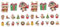 SAFIGLE 30 Stk Diamantzeichnung Spielzeuge Diamantmalerei Diy-diamant-kit Diamantbild Cartoon-diamant-kit Diamant-aufkleber-malerei Glitzernde Formen Aufkleber Malen Kind Plastik