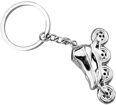 AOKWAWALIY Roller Skate Portachiavi Pattinaggio Di Figura Portachiavi Scarpe Skate Portachiavi Argento Pattinaggio Appeso Fascino Piccolo Pattino A Rotelle Regali Portachiavi Skate Amante