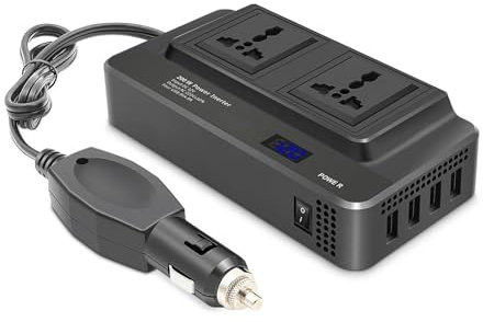 400W LED Onde Sinusoïdale Pure Batterie Externe De Voiture Onduleur De Courant DC À AC Convertisseur De Batterie De Charge De Voiture Onduleur Automatique