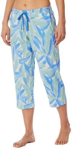 Schiesser Damen Schlafhose 3/4-lang Baumwolle Stretch Single-Jersey-qualität-Mix + Relax Pyjamaunterteil, Multicolor 5_179270, 42