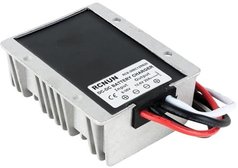 DC 8-36V 12V to DC 12.6V 13.8V 14.6V 16.8V 20A Dual Battery Charger for 12V Lifepo4 Lithium Lead-acid Batteries(13.8V 20A Lead-acid)