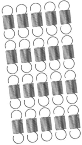 JECOMPRIS 20 Stk Spannungsfeder Zugfeder Federwechsel Federn Für Das Handwerk Auto Reparatur Frühling Ersatzfeder Aus Edelstahl Feder Reparieren Metallfeder Edelstahlfeder Rostfreier Stahl