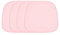 EGGREE 4-Pcs Coussins de Chaise en Cuir imperméable et antidérapant, Coussin de Sol 40 x 40 cm, Rose