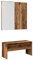 vidaXL Garderoben-Set Altholz-Optik Holzwerkstoff, Flurmöbel, Dielenmöbel, Garderobe, Flurmöbelset, Dielenmöbel Set, Flurgarderobe, Flurbank, Sitzbank