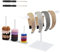Wisebom Supporto per Scrunchie in Acrilico Organizzatore per Fascia per Capelli Trasparente, Porta Cerchietti Espositore per Cravatta per Capelli Organizer Accessori Capelli per Donna
