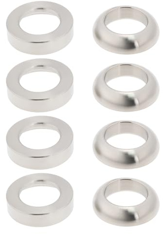 8 STK. M6 Titan Konkave Unterlegscheibe Konvexe Unterlegscheibe 12 X 7mm für M6 Bolzen Fahrräder Motorräder Autos Silber