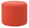 Kleiner Hocker aus Massivholz für Wohnzimmer, Couchtisch, Sofa, Stoff, kurzes Sitzen, Pier, kreativer runder Hocker, Zuhause, kleine Bank, Blau/Rot (34 x 27 cm)