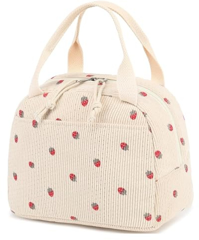 Fiambrera para Mujeres, Bolsa Termica Porta Alimentos para Adultos, Loncheras de Trabajo, Lancheira Termica de Fugas Portátil Para la Escuela, la Oficina, el Picnic y Los Viajes