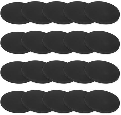 M METERXITY 20-Pcs Disques En Caoutchouc Pleins 45mm OD x 3mm Épaisseur | Joints En Caoutchouc, coussins Anti-Vibration Réducteurs De Bruit, Pour HVAC Lave-Linges Meubles DIY Bricolage, Joints