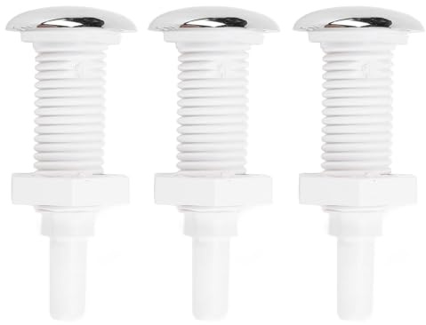 Jauarta Badewannen-Luftdüse, PVC, 30 mm, gerade, Spa-Luftblasen-Düse, Ersatz für Whirlpools mit reichlich Blasen, kompatibel mit verschiedenen Marken und Modellen von Spa-Badewannen, 3 Stück