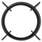 KOCKSHION Padella Ghisa Antiscivolo per Gas Stabilità e Sicurezza per Wok e Facile da Installare Design con Scanalature Antiscivolo