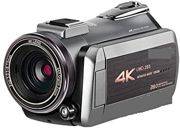 BGAZA Vlog Camera Camcorder 4K Professionale 64X Zoom Digitale IR Visione Notturna for Blogger Video Riprese(Standard)