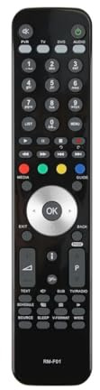 No Setup Required Remote Control Compatible with Humax, Replacement Remote for Humax HDR Box, Freesat Box Remote Control Replacement Fit for RM-F01 RM-F04 RM-E06 (Black 1 Pc)
