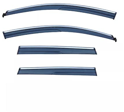 Window Deflector Visier Shades Ventvisor Strip Für Fit Für Jazz Mk1 Gd 2001–2007 Visor Regen Oder Glanz Seite Fenster Regenabweiser Zierstreife(PS Plating)
