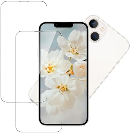 Banuyaw für Schutzfolie für iPhone 13 mini Panzerglas, 9H Härte Schutz für Folie iPhone 13 mini 5G Displayschutz, Sensitive Touch Panzer Schutz Glas für 2 Stück Handyfolie