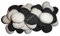 30 BLACK & WHITE Gas fire Ceramic Pebbles Replacements/Bio Fuels/Ceramic IN BRANDED COALS 4 YOU PACKING