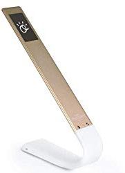 Ocushield Oculamp Eye Safe Anti Blue Light Desk Lamp, Portable with Touchpad, Dimmable with 3X Color Settings, USB Charging with 20 Hours of Light (Gold)