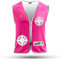 REEFLEXX Warnweste Damen Sicherheitsweste, erhöhte Sichtbarkeit im Straßenverkehr, Joggen, Fahrrad oder Auto, Solid Pink Compass, Größe L