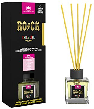 CRISTALINAS. Ambientador Mikado Chic & Love. 0% Alcohol. Mas de 8 semanas de duracion. 40 ml. Aroma (Vainilla)