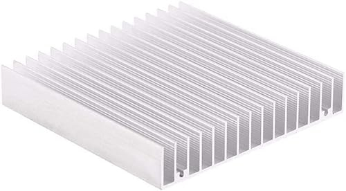 Dissipatore in alluminio, alettone di raffreddamento del modulo del radiatore, utilizzato per computer, dispositivo elettrico di alimentazione, dispositivi di illuminazione LED100 x 100 x 18 mm