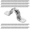 OhLectric Cinghia di supporto per tubi in acciaio con 2/fori, staffa a U da 1/2, clip per tubo di tensione zincata, morsetto per tubi EMT, OL-72846, 100 pezzi