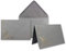 NEUSER PAPIER Faltkarten-Set mit Umschlägen DIN C6 A6 - Graphit (Grau) mit goldenen Metallic Sternen - 10 Sets - für Drucker geeignet Ideal für Weihnachtskarten