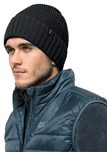 Jack Wolfskin Unisex Woods Cap Mütze, Schwarz, L EU
