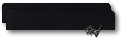 Eagle 1 Rain Gutter Valley Splash Guards, Straight or Bent (2 Per Order) Includes Screws and 1/4 Bit Driver (Classic Straight, Black)