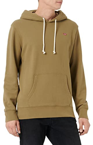 Levi's Men's New Original Sweatshirt Hoodie, Martini Olive, S