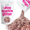 Hemway Ultra Sparkle Glitter - Light Rose Gold | 100g Multi Size Metallic Flakes for Resin & Epoxy Crafts | Supplies for Tumblers, Festival, Hair, Face, Body, Eye & Nail Art Decoration
