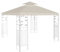 Ansobea Pavillon Ersatzdach 3x3m, Pavillondach Wasserdicht Partyzelt ersatzbezug Doppeldach Schutzhaube UV-Schutz Pavillonabdeckung Festzelt überdachung Beige