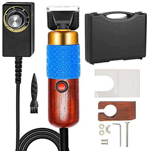 OXFUZZ Teppich-Trimmer-Tufting-Scheren-Set, 200-W-Teppich-Rasierer Zum Tuften, 6-Gang-Einstellbarer Teppich-Trimmer/Teppich-Schnitzmaschine Zum Reinigen Von Handgefertigten&Getufteten Teppichen,Red