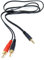 DRUT 1m 3.5mm to Twin RCA Stereo Aux Phono Audio Cable Mini Jack Lead Cord Y Splitter Headphone Cord RCA Y Splitter Adapter 3.3ft Black Gold Connectors