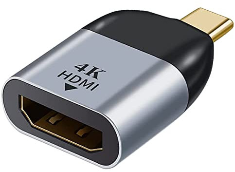 Herfair USB C to HDMI Adapter,4K Aluminum Type C Male to HDMI Female Converter Compatible with MacBook Pro/Air 2019/2018, Galaxy S20/S10/S9/S8, SurfaceBook,ChormeBook (Only for DP Alt Mode Devices)
