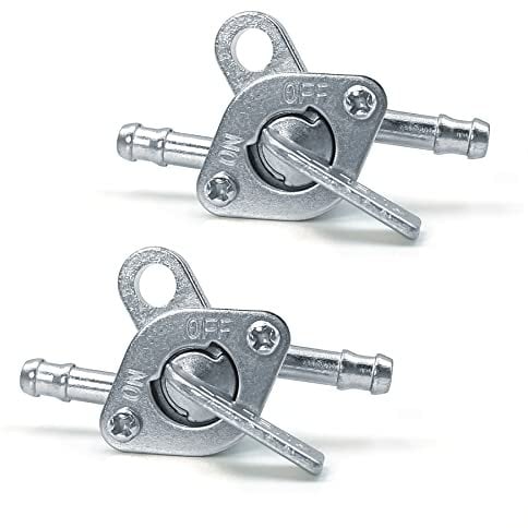 Rubinetto Benzina Moto.Rubinetto Benzina Serbatoio.Rubinetto Carburante Universale di 6 mm.Interruttore Carburante Moto.Applica Abenzina Universale per Ciclomotori Scooter Quad Moto