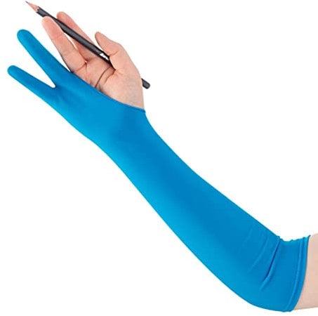 Raxove Künstlerhandschuh | 2-Finger-Handschuhe für Rechts- und Linkshänder, atmungsaktive Größe, wählbare Kunsthandschuhe für Männer, Frauen, Mädchen