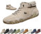 Uomo Stivali Alti in Pelle Scamosciata Fatti a Mano, Beck Scarpe Uomo Impermeabili Antiscivolo Leggere Traspiranti Stivali Uomo for l'escursionismo e la Guida (Color : Cachi, Size : 42 EU)