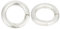 GOMAKERER 2 Stück Rhodiniert 925 O-Ringe Mit Auslösefeder Aus Sterlingsilber 12mm Federtor-Ringe Runder Karabiner-Clip Runder Schlüsselanhänger Für Geldbörsen, Schultergurte, Schlüsselanhänger