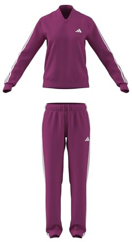 adidas Donna ESSENTIALS 3-STRIPES TRACKSUIT, semi lucid fuchsia, S