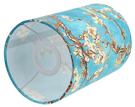 WATIIFUFU 2 Pcs Fabric Lampshade Chandelier Lamp Covers Small Table Lamp Shades E27 Lampshade Silver Clip on Bulb Lampshade Ceiling Decorations Modern Miniature Display Case Light Shade Blue
