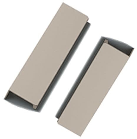 FQFLXY6589 2 Stück Versteckter Türgriff Aluminiumlegierung Schrankknöpfe Unsichtbare Möbelgriffe Türklinken Rechter Winkel KüchenZiehgriffe Schubladengriff für Kleiderschrank Schubladen (400mm,grau)