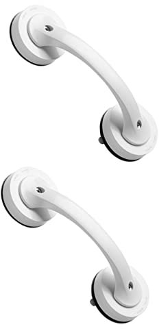 GETAJGHSD 2pcs Bathroom Handrail Bathtub Accessories Shower Handles for Elderly Suction Bathroom Accessories Shower Grab Bar Bathtub Handrail Safety Hand Rail for Senior Tub Grab Bar Plastic